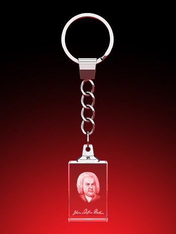 Johann Sebastian Bach - Schlüsselanhänger – GLASFOTO.COM